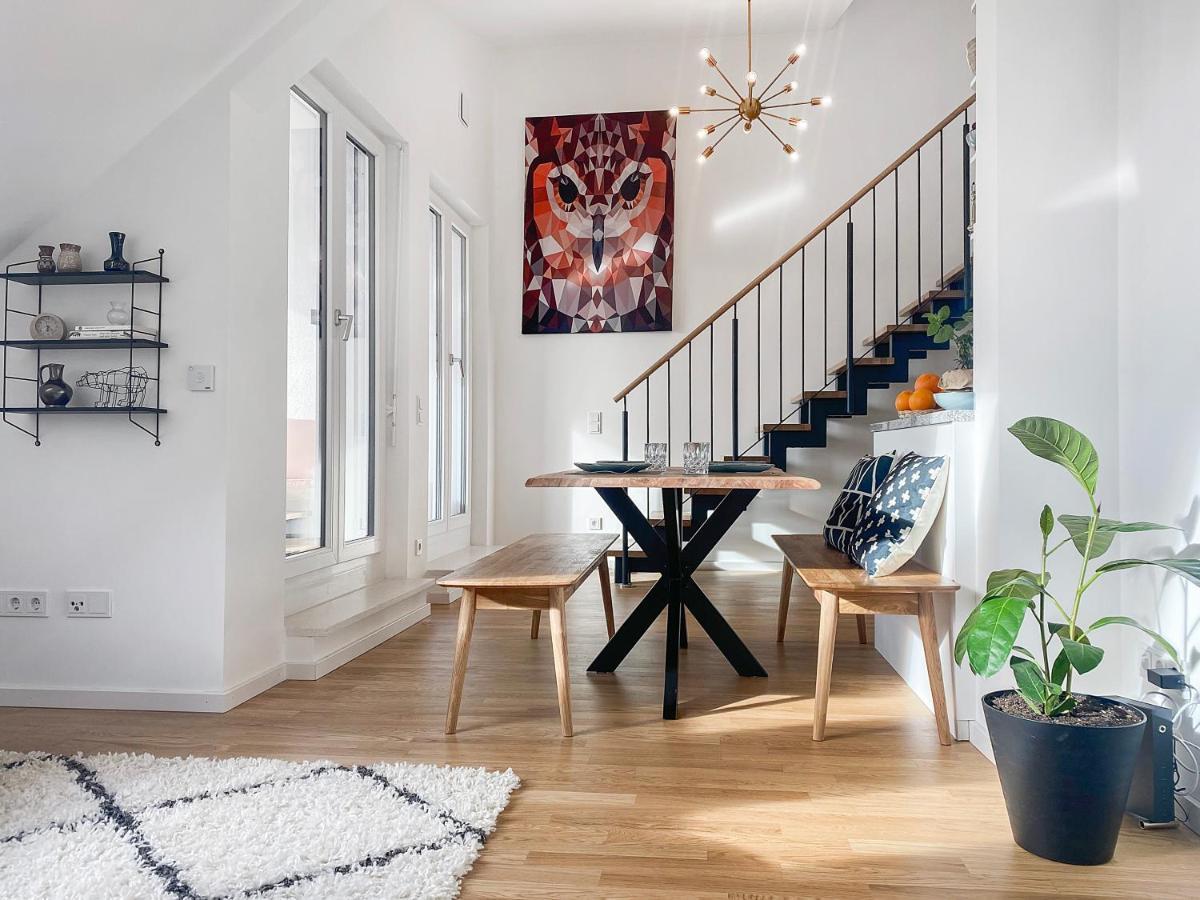 Modern & Stylisch - Penthouse-Feeling Nahe Flughafen Muenchen Apartamento Freising Exterior foto